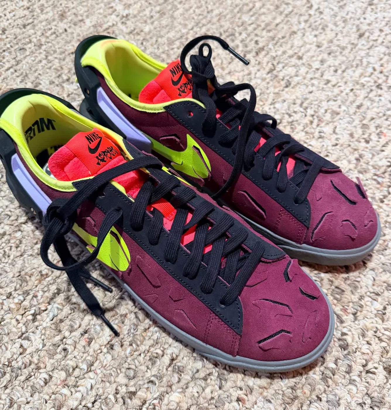 ACRONYM x Nike Blazer Low 'Night Maroon'
